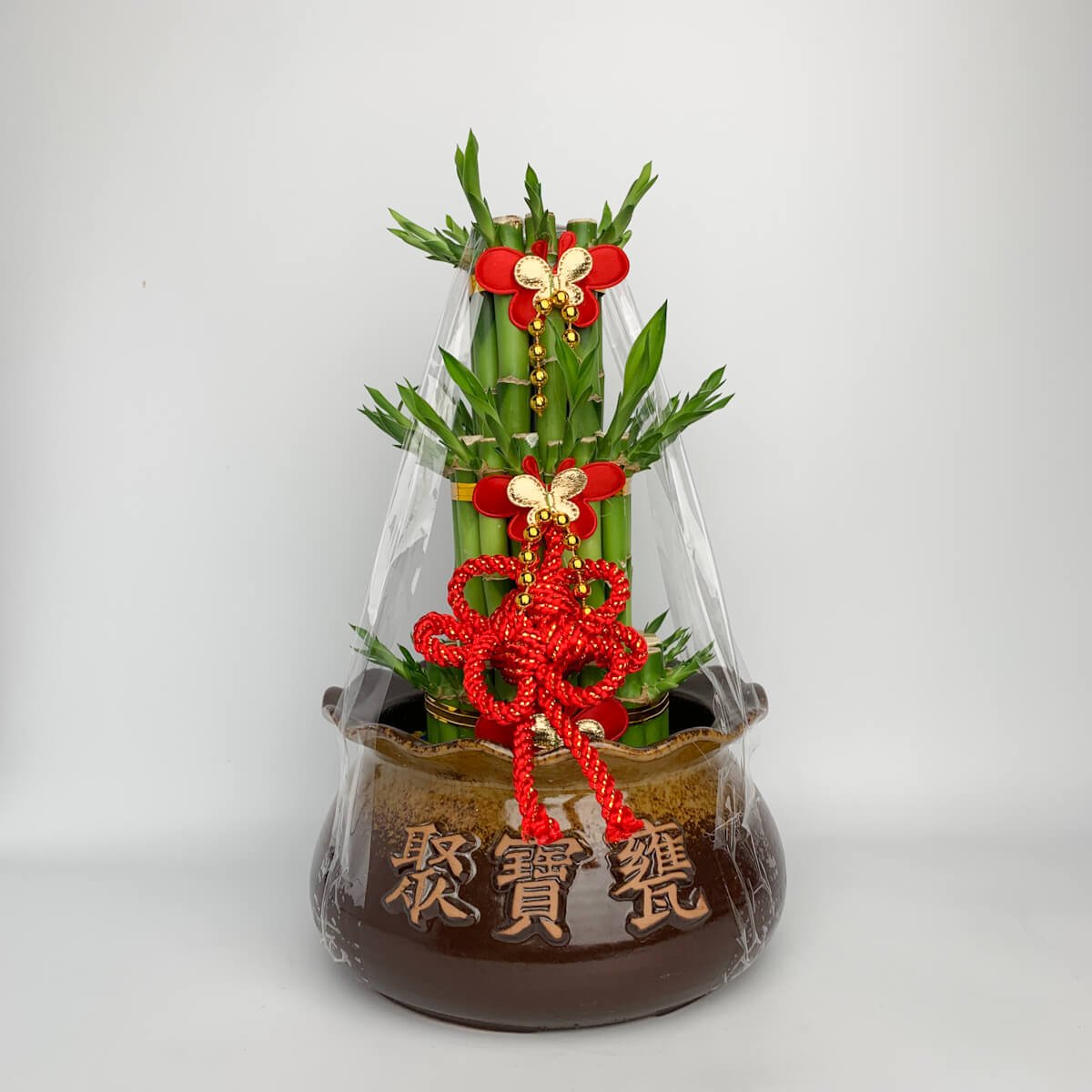 聚寶盆開運竹| Alice Flower Shop 愛麗絲花坊｜台中鮮花永生乾燥花店